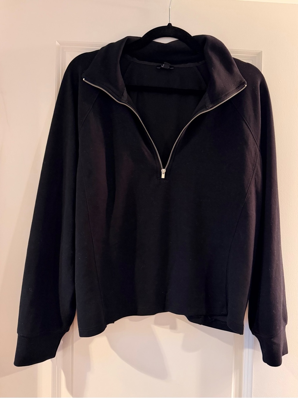 Women's Black Half-Zip Pullover